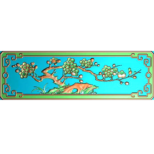 梅花鸟精雕图（MH-7002）展示
