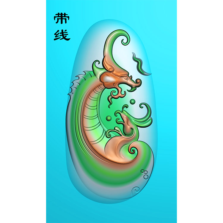 仿古龙戏凤精雕图(GJF-012)展示
