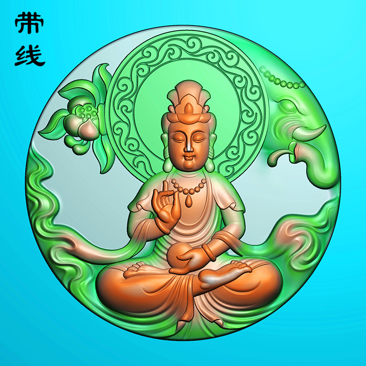 象头观音精雕图(ZGY-049)展示