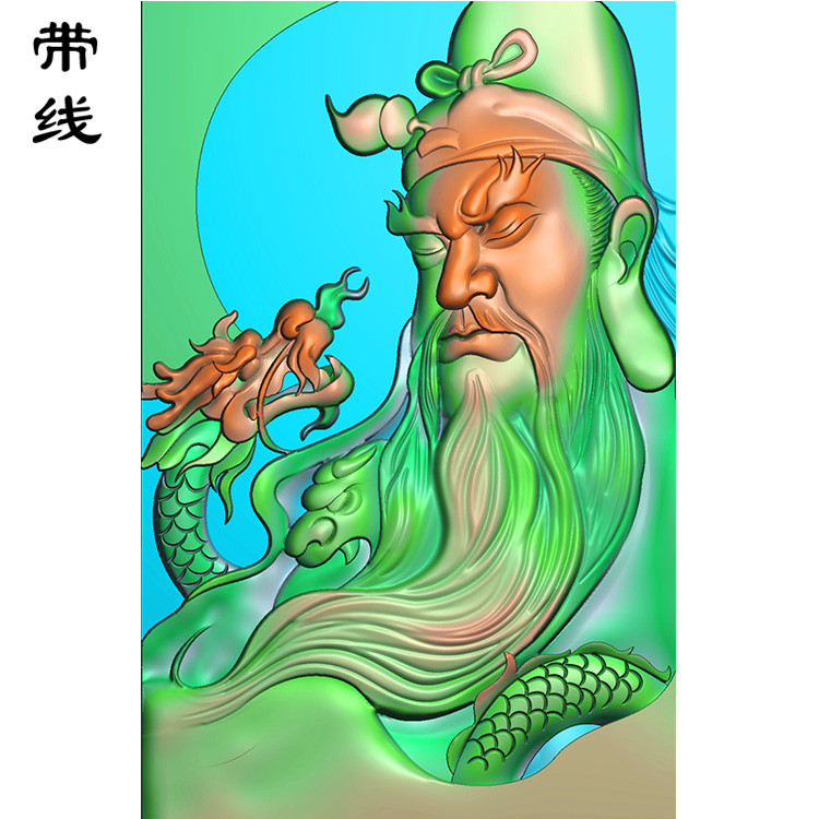 关公精雕图有线(GG-052)展示