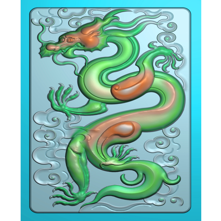 祥云龙牌精雕图(GJL-053)展示