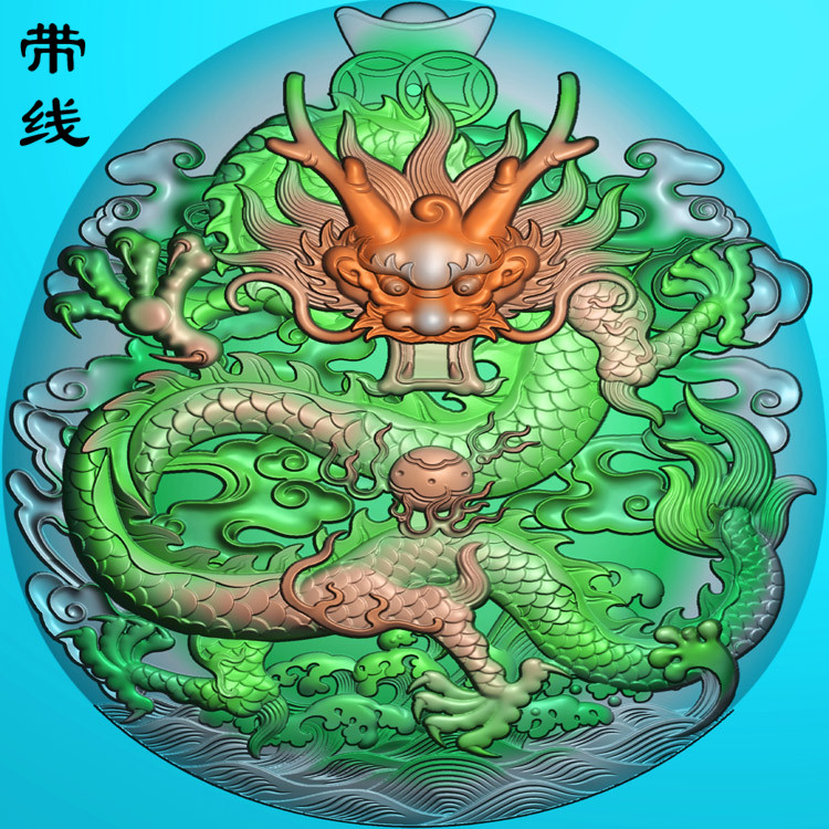 元宝龙精雕图(GJL-129)展示