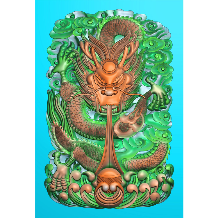 太子龙精雕图(GJL-168)展示