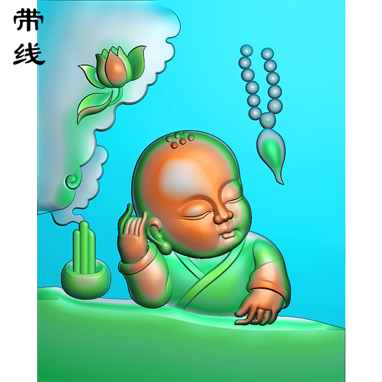 童子思悟精雕图有线(TZ-022)展示