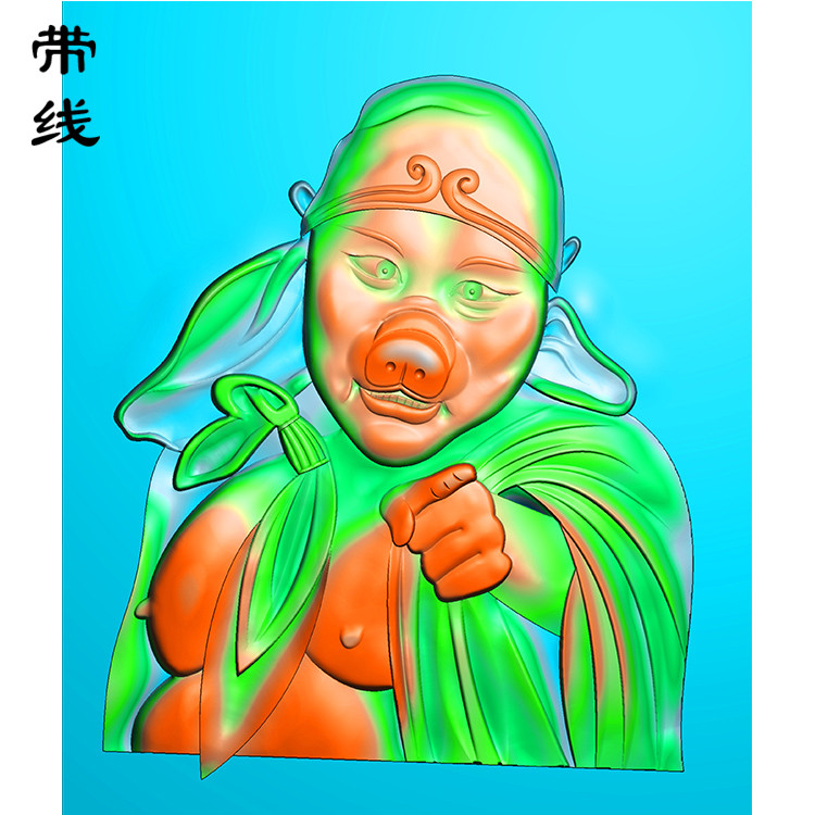 猪八戒精雕图(GDR-023)展示