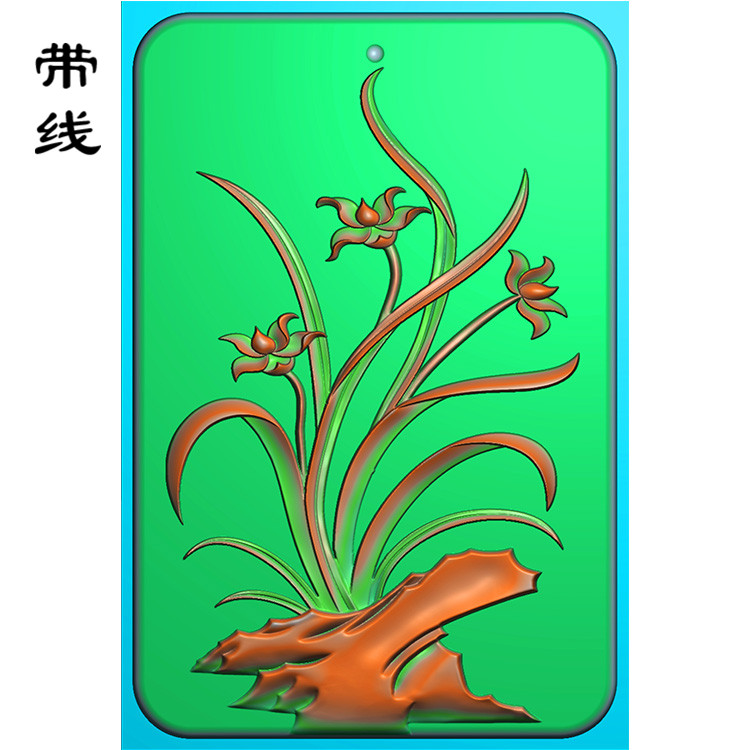 兰花精雕图(GGL-002)展示