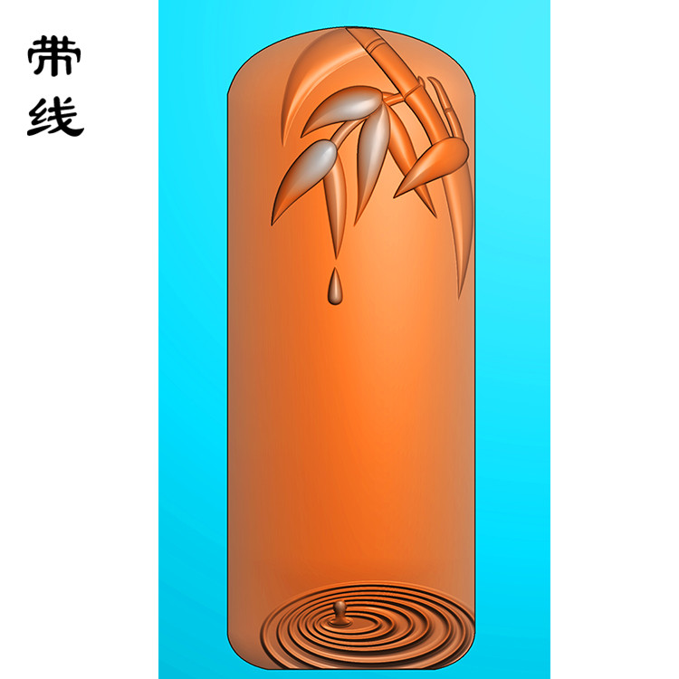 石头文字竹子精雕图(ZN-032)展示