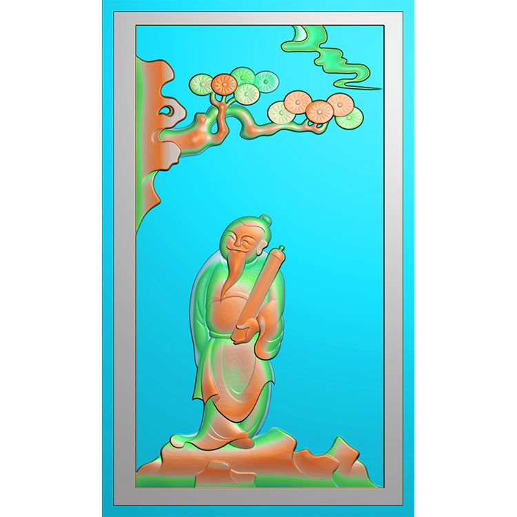 人物挂件精雕图(GDR-064)展示