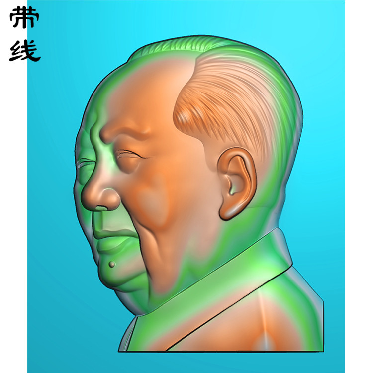 毛主席毛泽东精雕图(XDR-003)展示