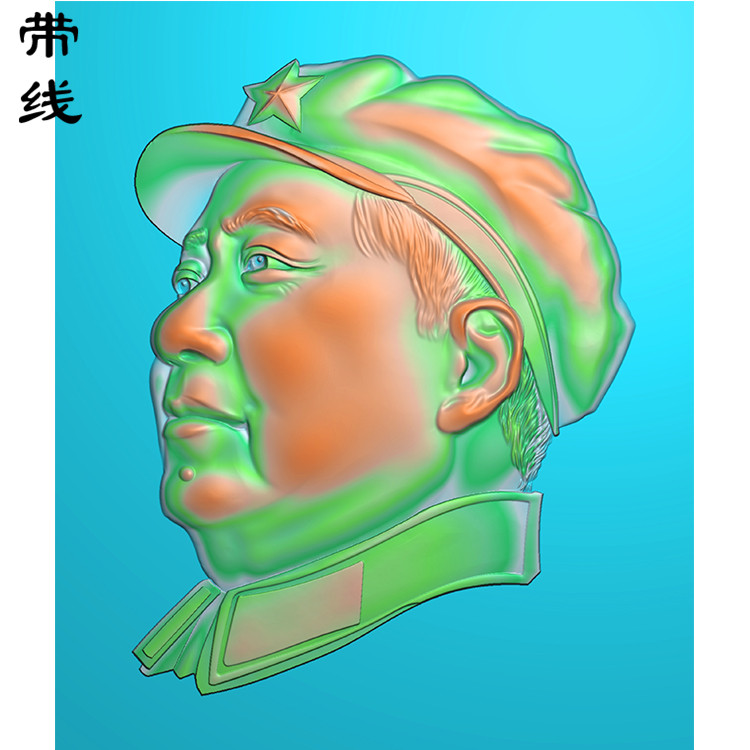 毛主席毛泽东精雕图(XDR-007)展示