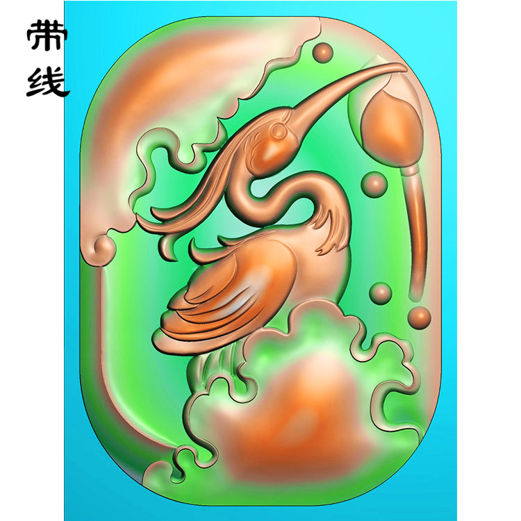 花鸟鹭鸶精雕图(QHN-014)展示