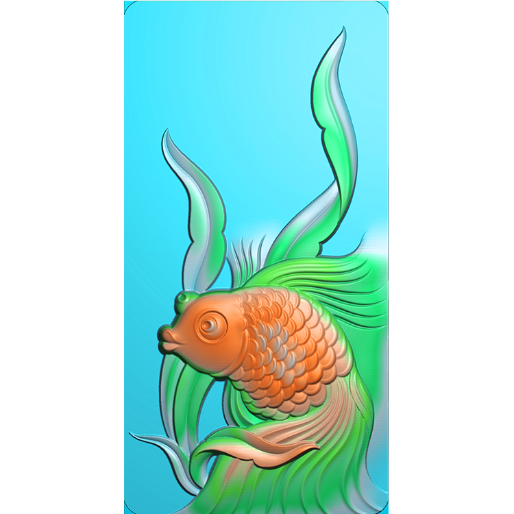 鱼精雕图(GJY-035)展示
