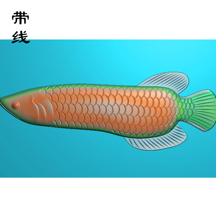 金龙鱼精雕图(GJY-047)展示