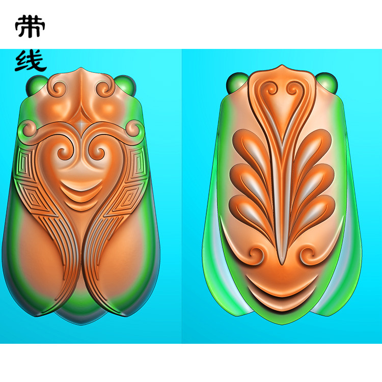 金蝉知了精雕图(GJC-002)展示