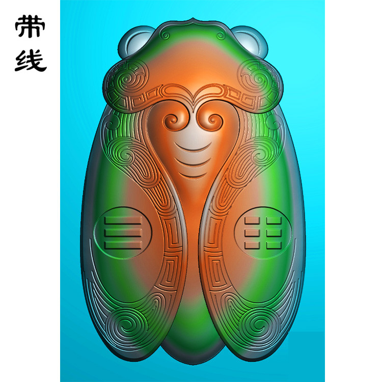 金蝉知了精雕图(GJC-007)展示
