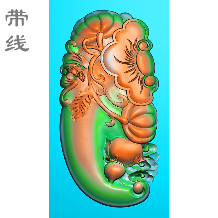 吉祥如意蝙蝠精雕图(BF-012)展示