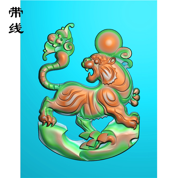 虎精雕图(GH-004)展示