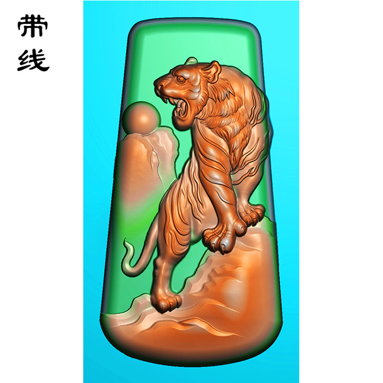 老虎精雕图(GH-016)展示