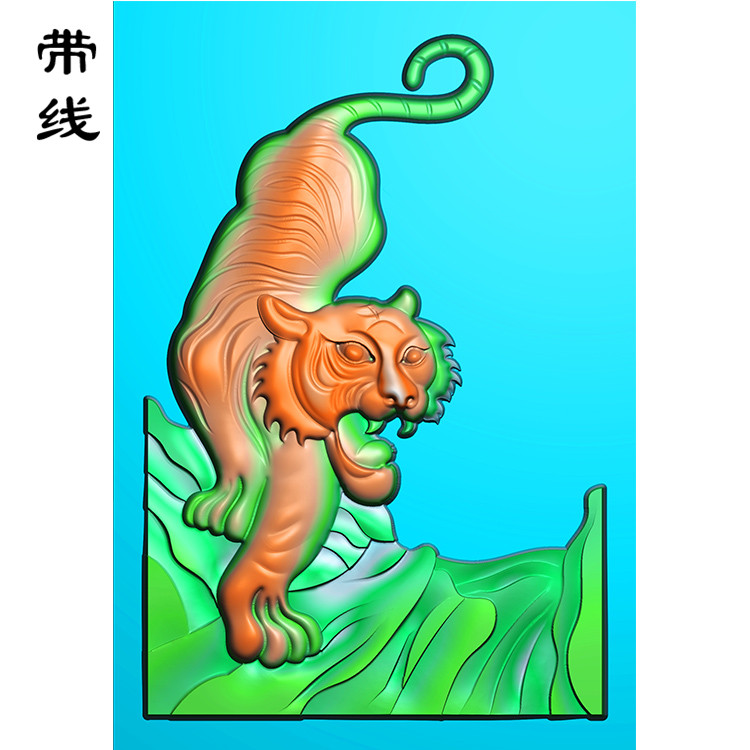 虎精雕图(GH-029)展示