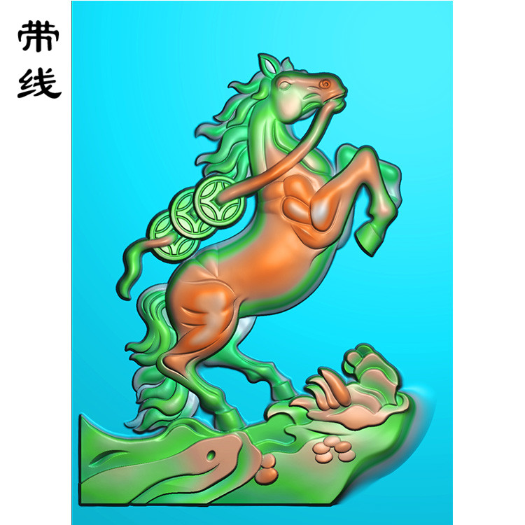 马精雕图（GM-011）展示