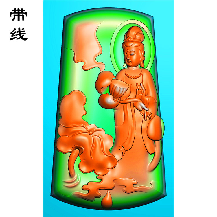 梯形观音精雕图(OGF-023)展示