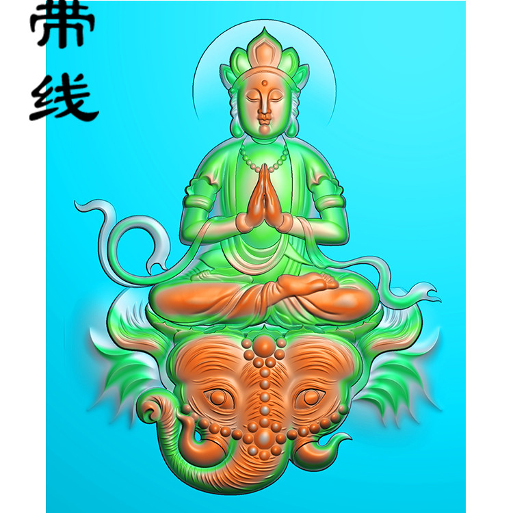 普贤观音精雕图有线(PXF-008)展示