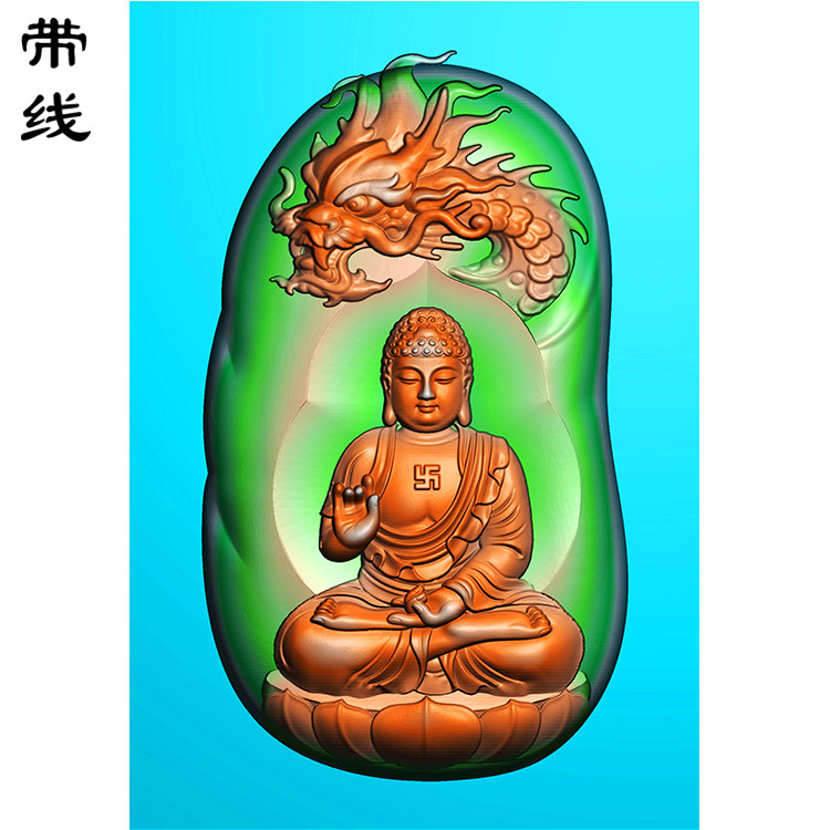 御龙观音精雕图(YGY-051)展示