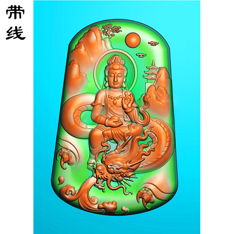御龙观音精雕图(YGY-052)展示