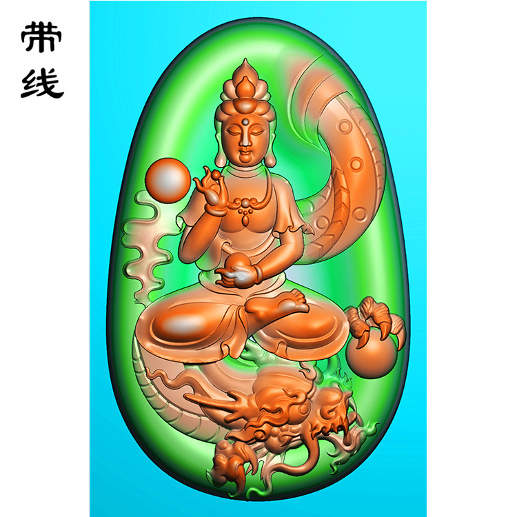 御龙观音精雕图(YGY-085)展示