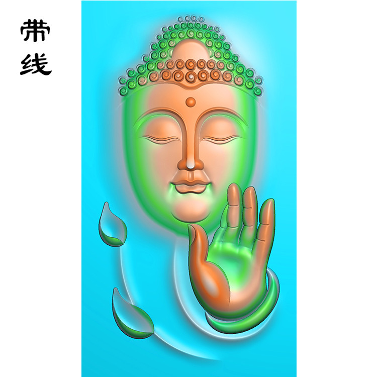 佛像头精雕图(SFX-046展示