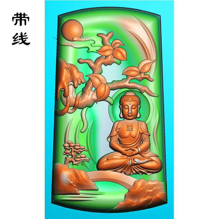 坐佛像精雕图(LFX-007展示