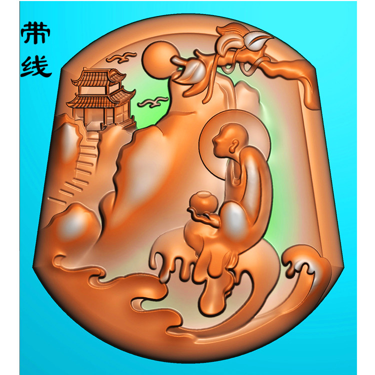 佛像悟道精雕图(LFX-016展示