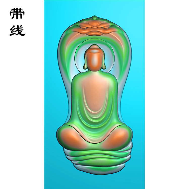 蛇佛像如来精雕图(DFX-016展示