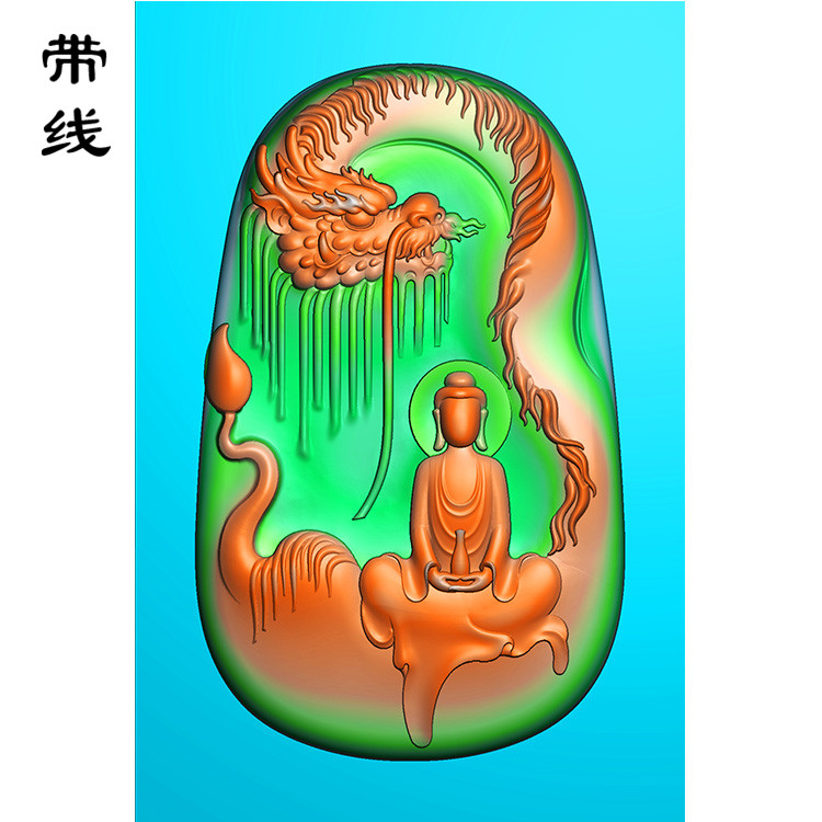 龙悟道佛像精雕图(DFX-074展示