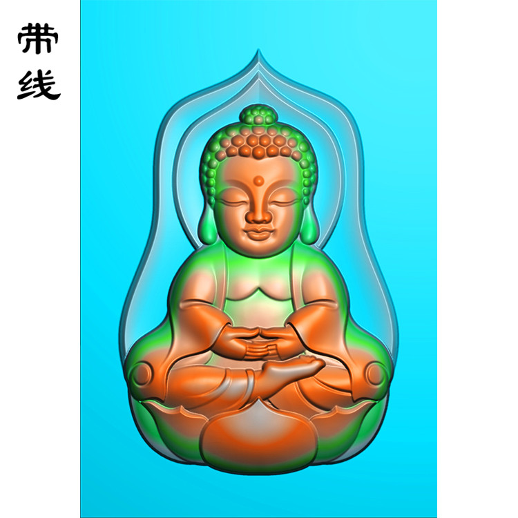 坐佛宝宝佛精雕图(BBF-001展示