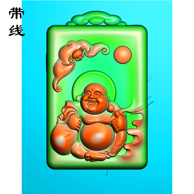 弥勒佛精雕图(MLF-064展示