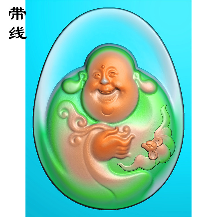 弥勒佛精雕图(MLF-089展示