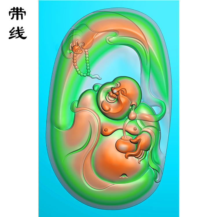 弥勒佛精雕图(MLF-091展示