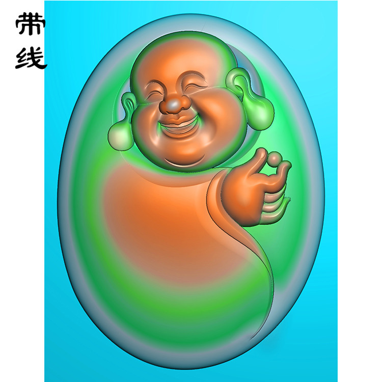 弥勒佛精雕图(MLF-098展示