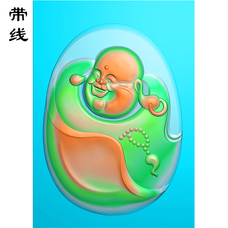 弥勒佛精雕图(MLF-100展示