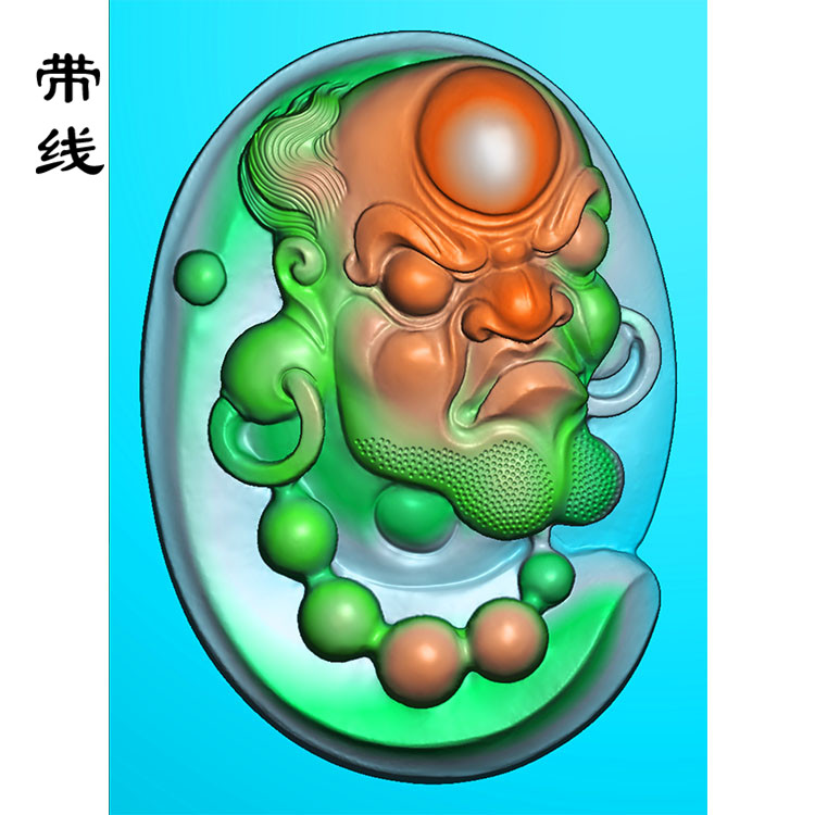 菩提达摩祖师精雕图有线(DF-019)展示