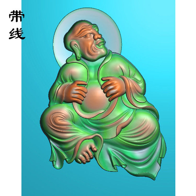 2全身罗汉精雕图(LH-018)展示