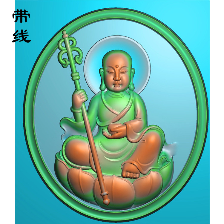 地藏菩萨精雕图(DZW-002)展示