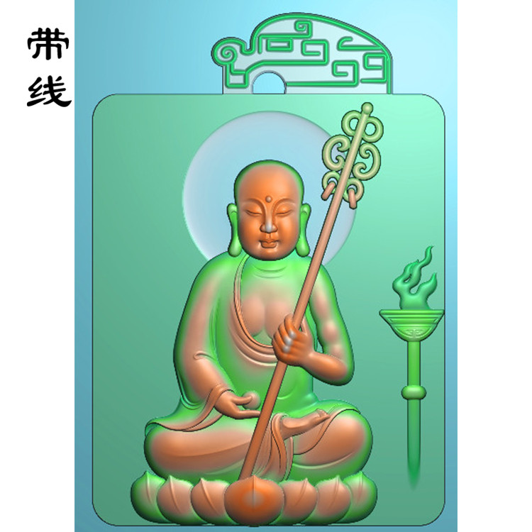 地藏王精雕图(DZW-005)展示