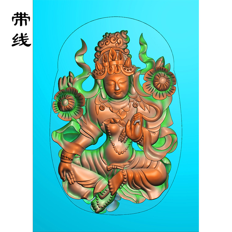度母精雕图(DM-009)展示