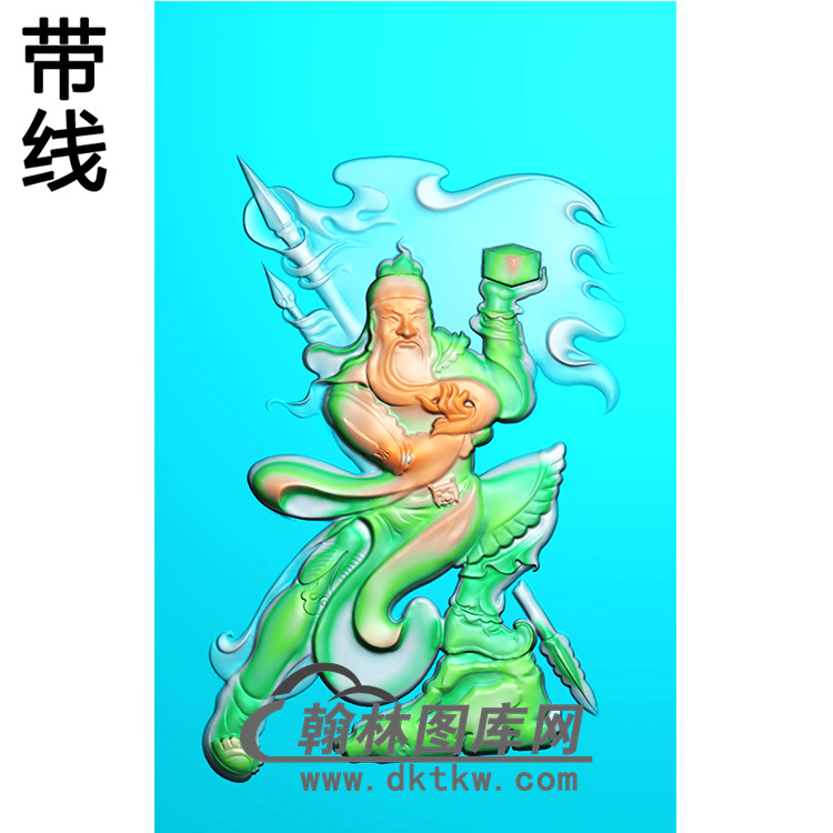 文关公精雕图(CG-066)展示