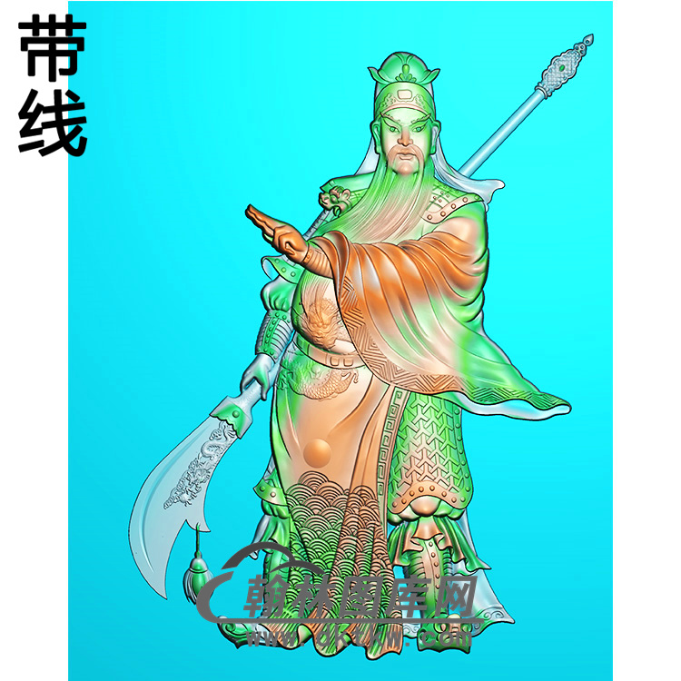 关公精雕图(CG-124)展示