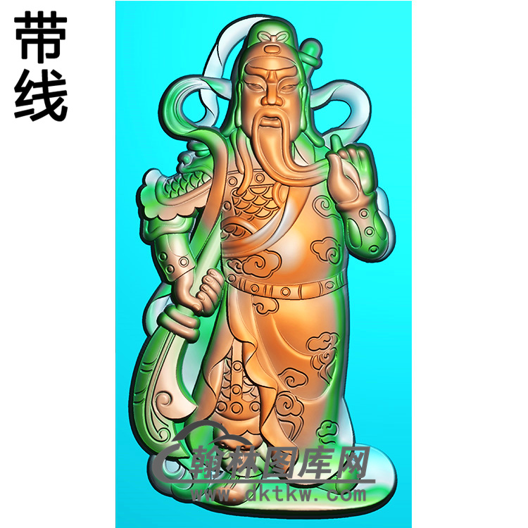 关公精雕图(CG-146)展示