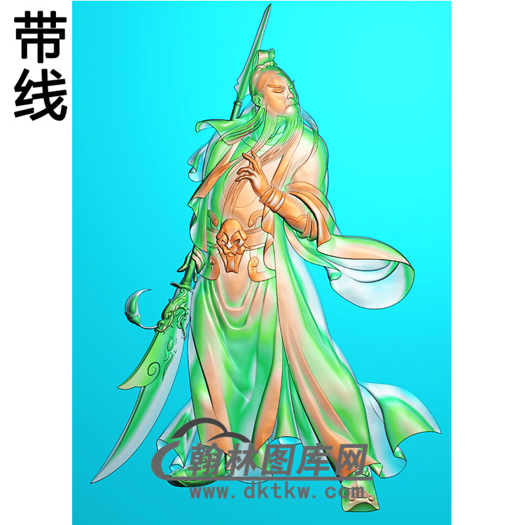 关公精雕图(CG-152)展示