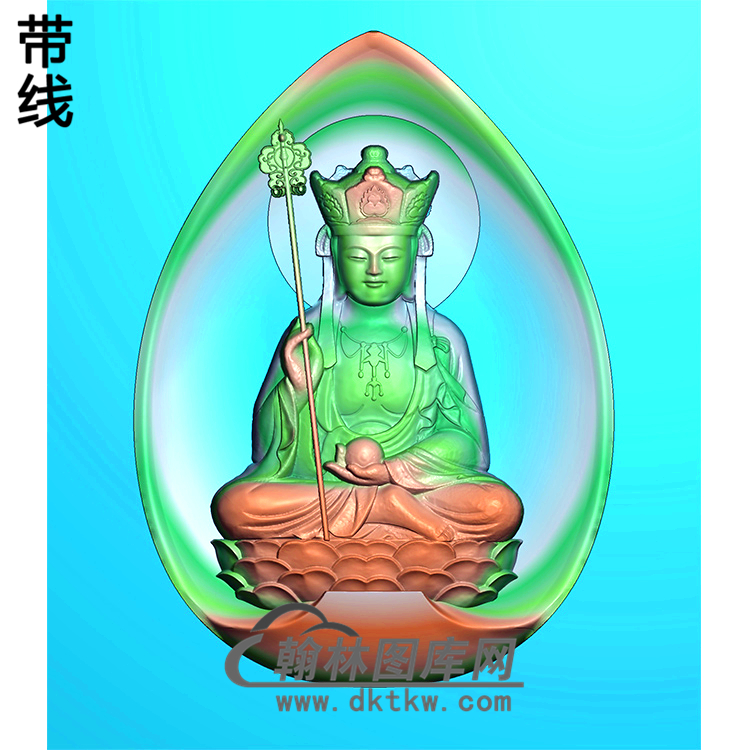 唐僧挂件精雕图（CS-106)展示